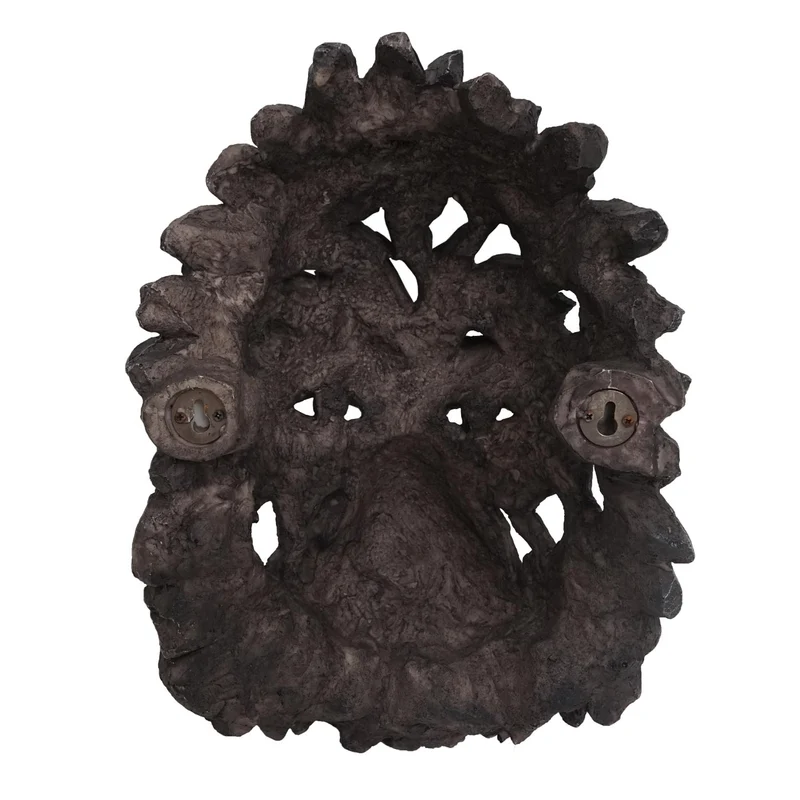 Décoration murale tête de gorille trophée mural 34 cm polyresine pour intérieur et extérieur 04_0002842