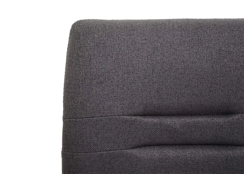 Lot de 6 chaises de salle à manger chaise cuisine type luge tissu gris-brun avec structure en acier inoxydable brossé 04_0000877