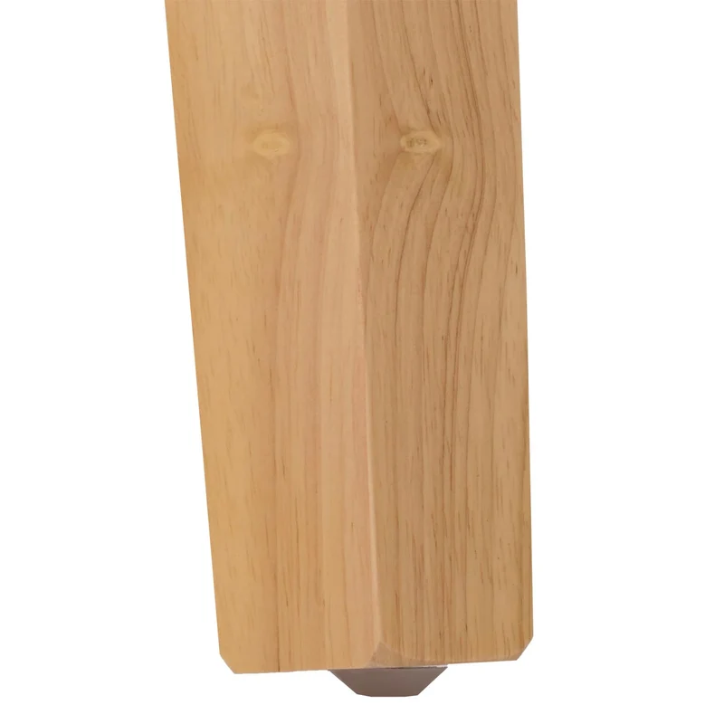 Lot de 2 chaises de salle à manger rembourrées en cuir crème avec dossier haut pieds en bois clair 04_0011603