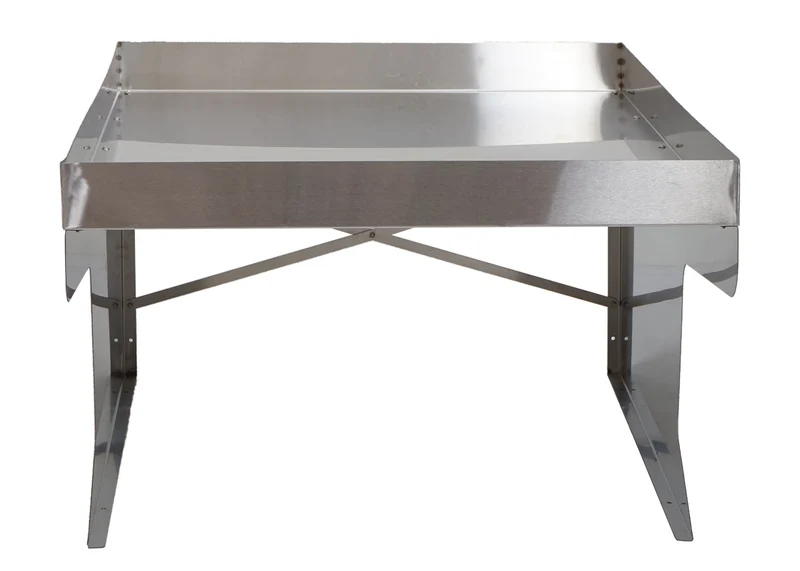 Garage XL abri pour robot tondeuse avec bac à plantes 47 x 70 x 100 cm acier inoxydable 04_0006941