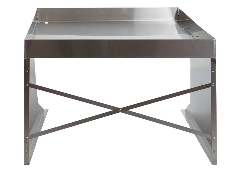 Garage XL abri pour robot tondeuse avec bac à plantes 47 x 70 x 100 cm acier inoxydable 04_0006941