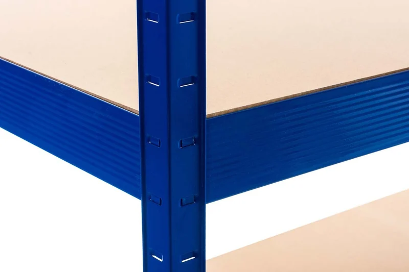 Etagère galvanisée pour charges lourdes en métal 4 niveaux bleu 160x60x180cm ETA10073