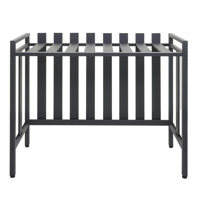 Cache climatisation pompe à chaleur habillage extérieur avec étagère 80 x 90 x 39 cm aluminium gris 04_0010412