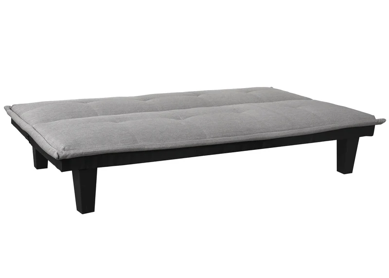 Canapé convertible 3 places canapé-lit pliable avec dossier réglable 170 x 100 cm tissu gris clair 04_0011168