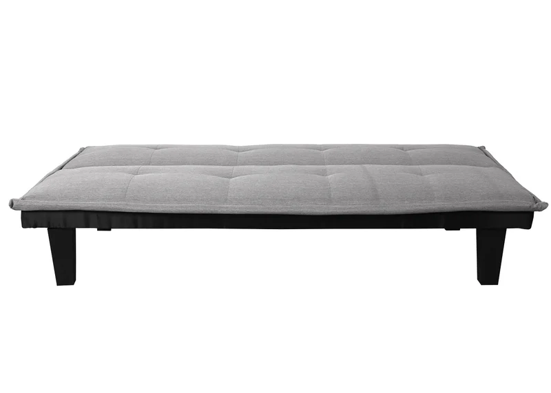 Canapé convertible 3 places canapé-lit pliable avec dossier réglable 170 x 100 cm tissu gris clair 04_0011168