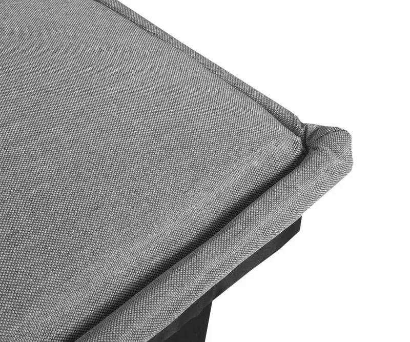 Canapé convertible 3 places canapé-lit pliable avec dossier réglable 170 x 100 cm tissu gris clair 04_0011168