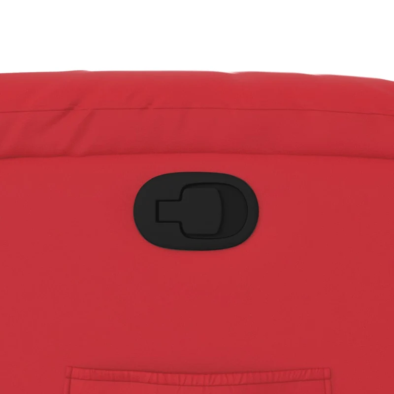 Fauteuil relax TV rembourrage confortable fonction d'inclinaison manuelle en PVC rouge DEC028166