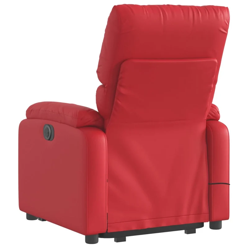 Fauteuil relax TV fonction de levage électrique très confortable en PVC rouge DEC028557