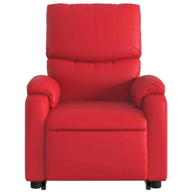 Fauteuil relax TV fonction de levage électrique très confortable en PVC rouge DEC028557