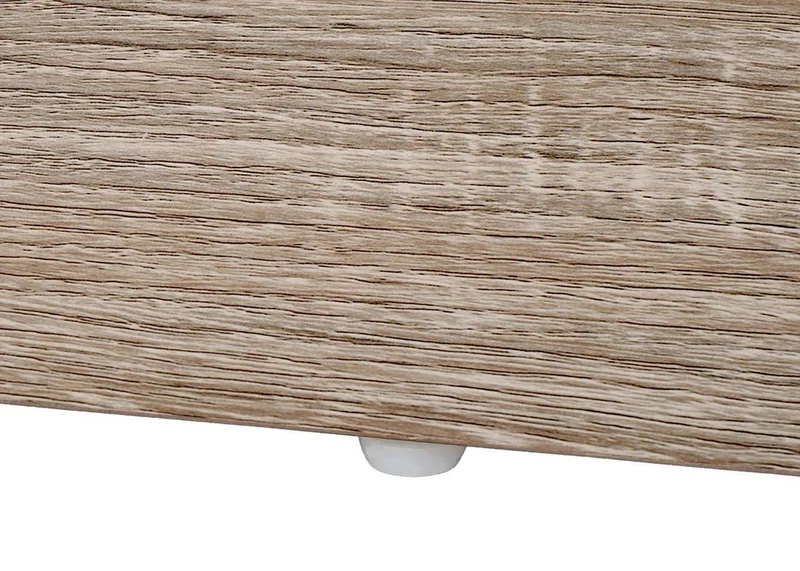 Buffet 150 cm aspect bois naturel style industriel métal porte coulissante 7 compartiments de rangement 04_0010279