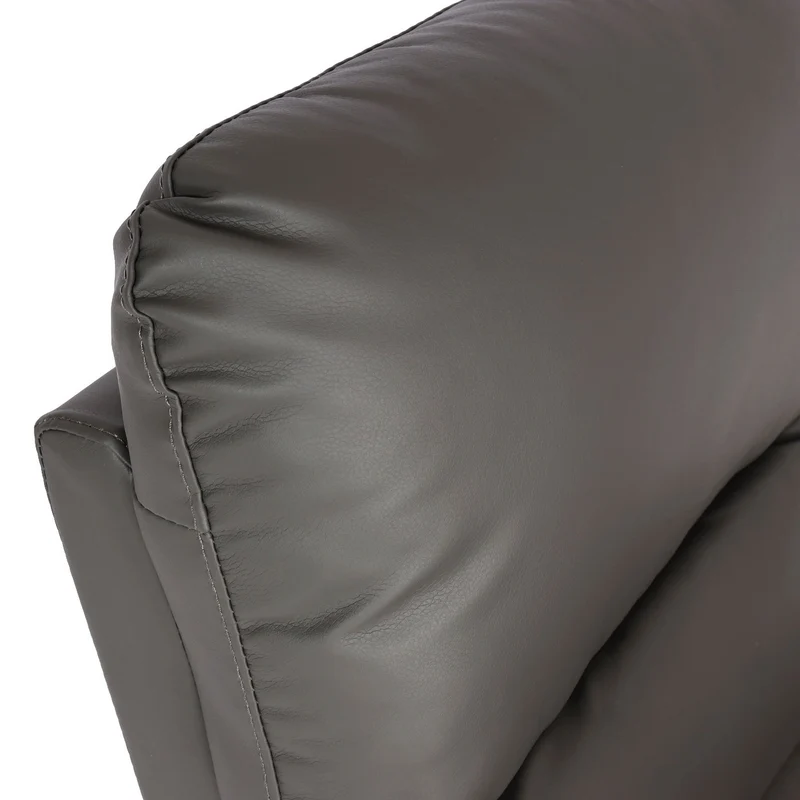 Fauteuil TV fauteuil relax inclinable avec fonction releveur électrique métal et similicuir gris 04_0010415