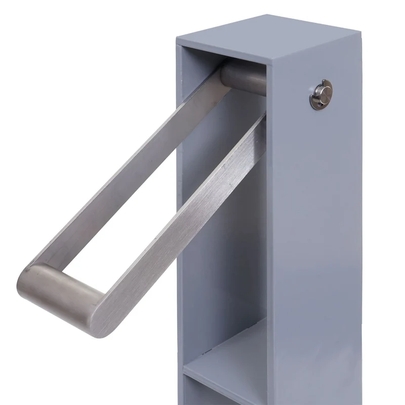 Support vélo arceau de stationnement pour vélo acier galvanisé thermolaqué extérieur 96x24x10 cm gris 04_0010445