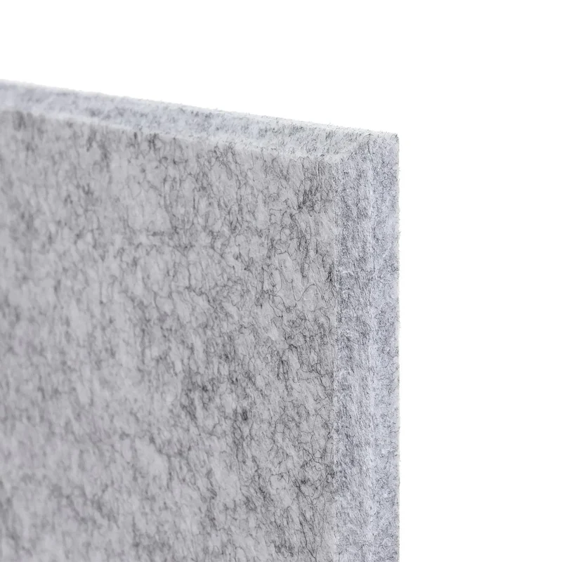 Lot de 4 panneaux acoustiques muraux panneaux insonorisants 1 m² 50 x 50 cm gris clair 04_0010307