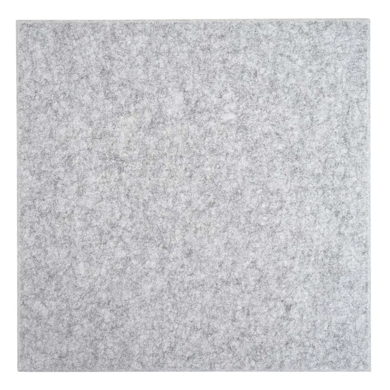 Lot de 4 panneaux acoustiques muraux panneaux insonorisants 1 m² 50 x 50 cm gris clair 04_0010307