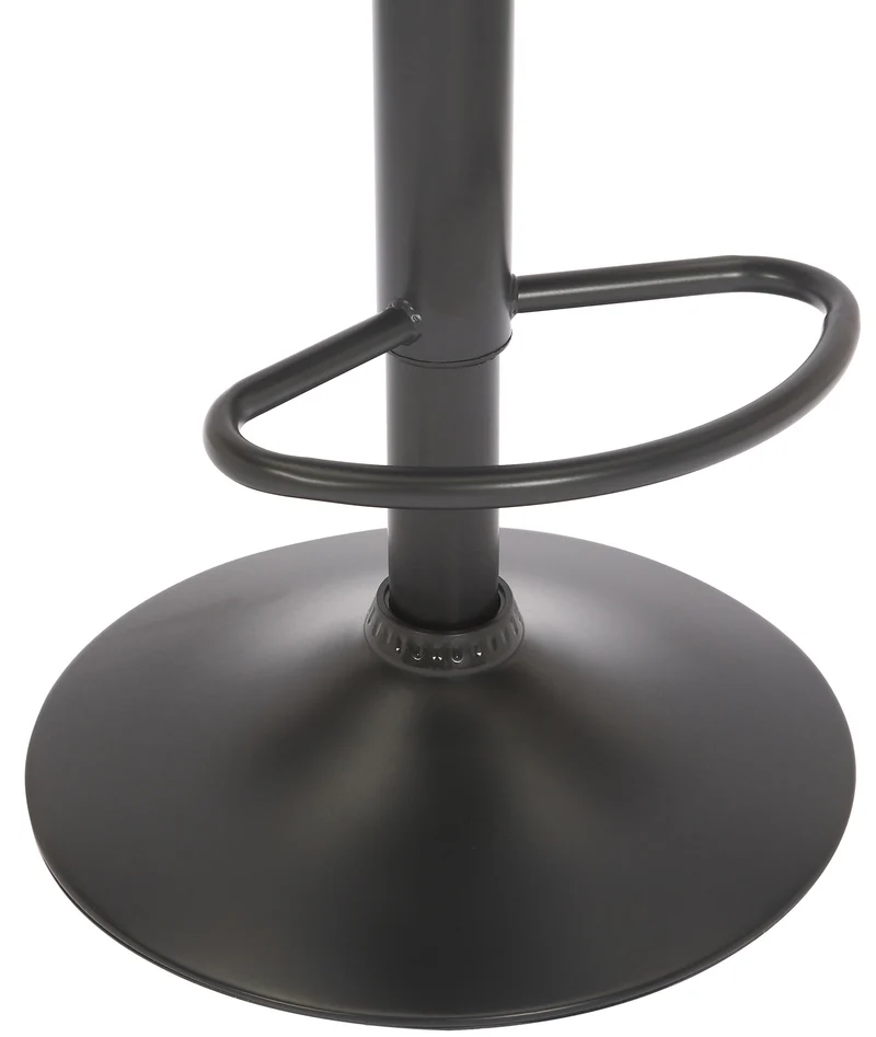 Lot de 2 tabourets de bar pivotant hauteur réglable assise surpiqué en velours bleu et métal noir 10_0004224