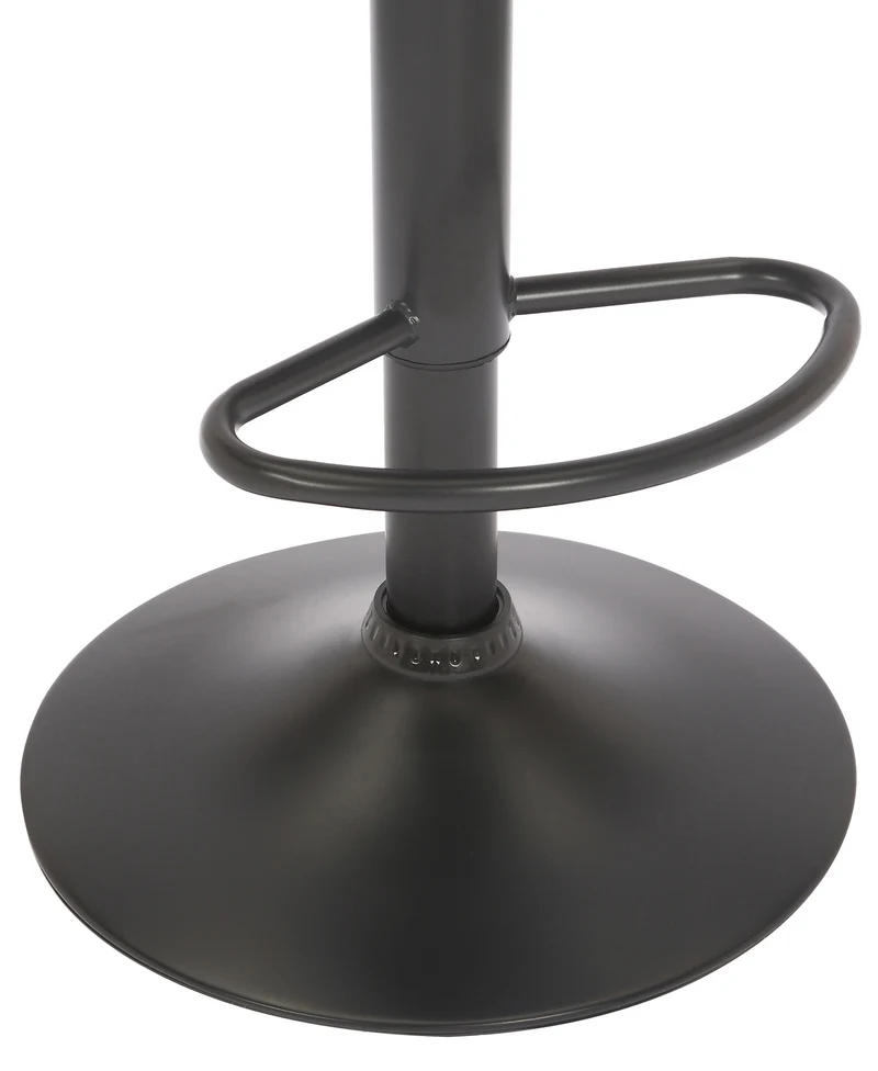 Lot de 2 tabourets de bar pivotant hauteur réglable assise surpiqué en velours marron et métal noir 10_0004225