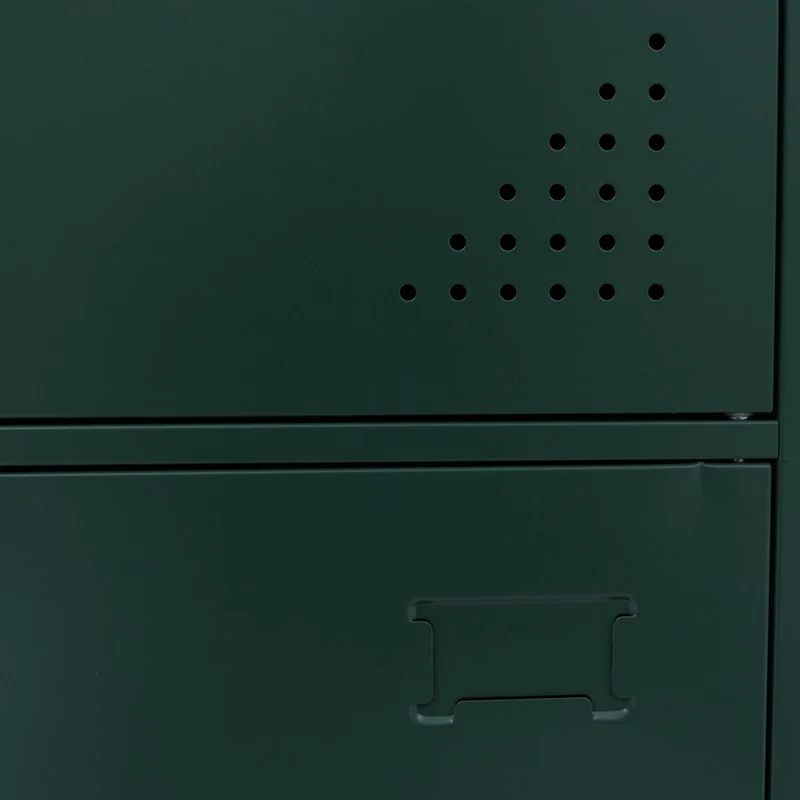 Armoire vestiaire métallique casier de rangement 2 portes 90x38x45 cm vert 04_0008948