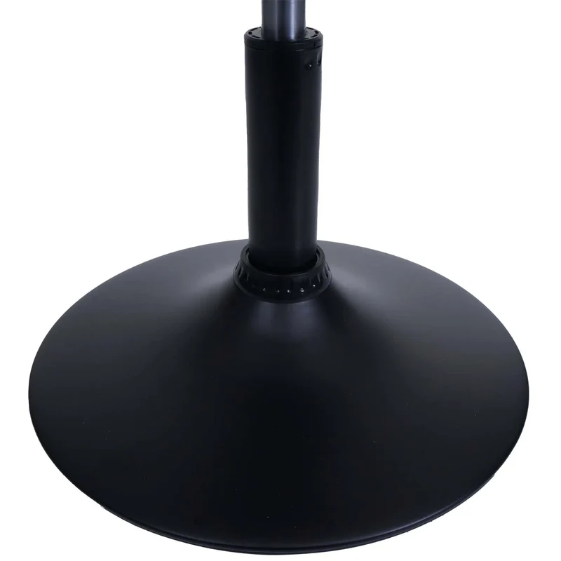 Tabouret réglable pivotant 360° style moderne hauteur réglable Ø 37 cm en tissu chenille terracotta base acier noir 04_0009952