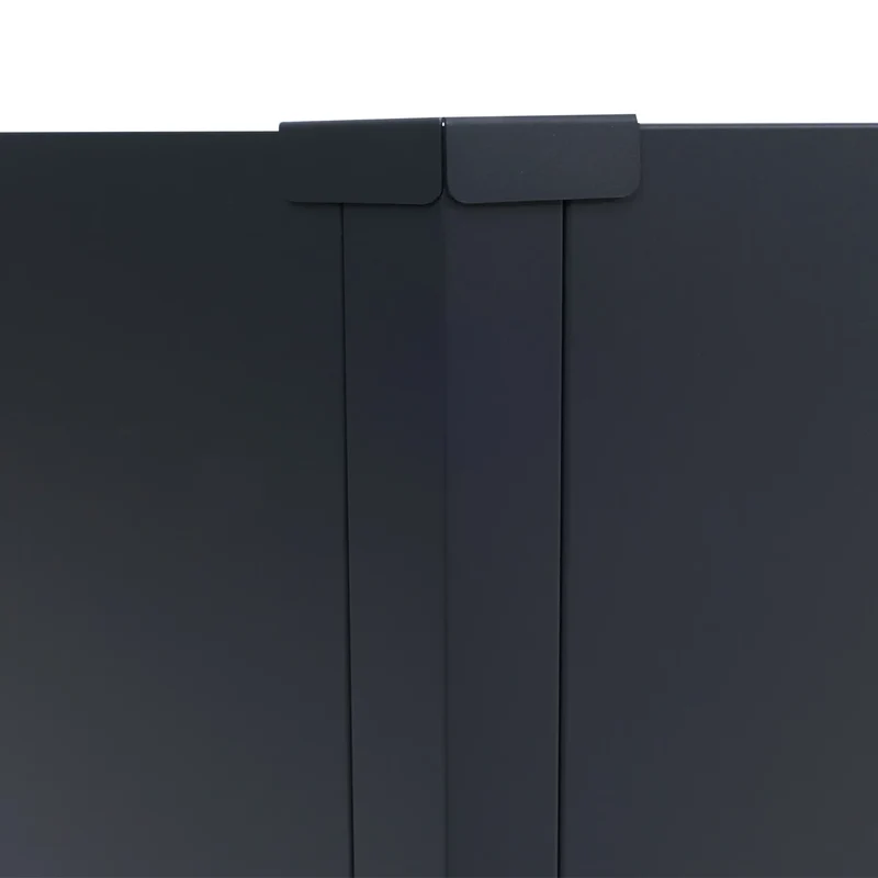 Lot de 3 carrés potagers surélevés bacs hexagonaux 1380 L 77x264x100 cm en acier galvanisé anthracite revêtement thermolaqué antirouille 04_0008851