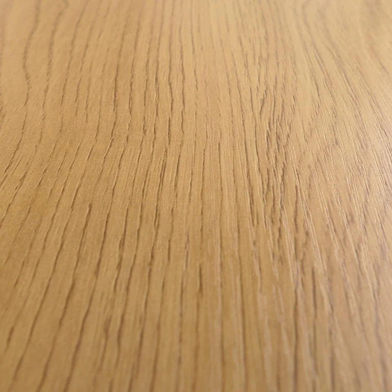 Table de chevet avec 2 tiroirs façades à lamelles design contemporain 50x48x39 cm en MDF mélaminé naturel et métal 04_0009197