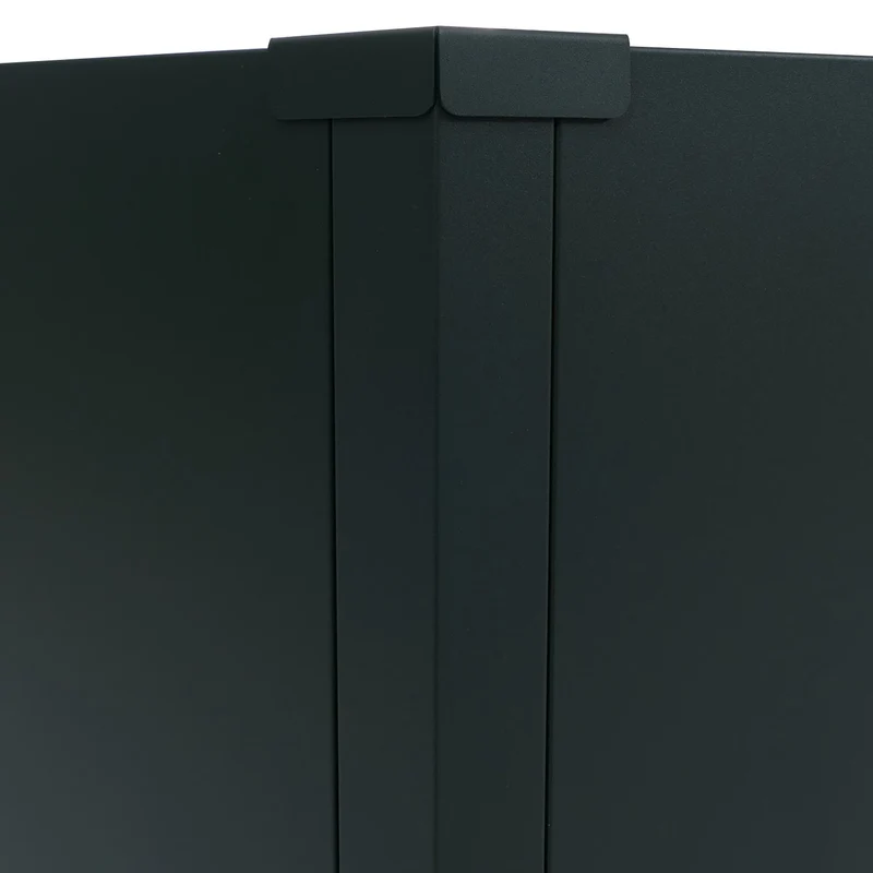 Lot de 3 carrés potagers surélevés bacs hexagonaux 1 380 L 77x264x100 cm en acier galvanisé vert revêtement thermolaqué antirouille 04_0008849
