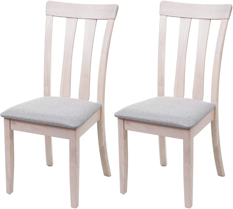Lot de 2 chaises de salle à manger hauteur 96 cm dossier haut style sobre et élégant en tissu noir et bois gris CDS04464
