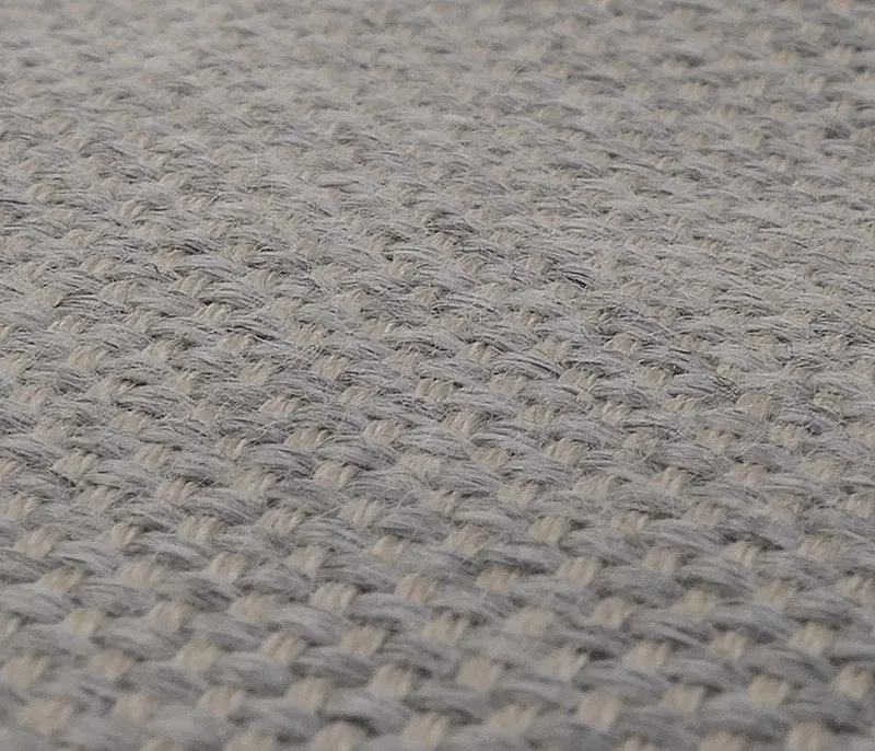 Coussin de dossier déhoussable et lavable garnissage mousse pour salon de jardin 62x54x11 cm housse en tissu gris clair 04_0009452