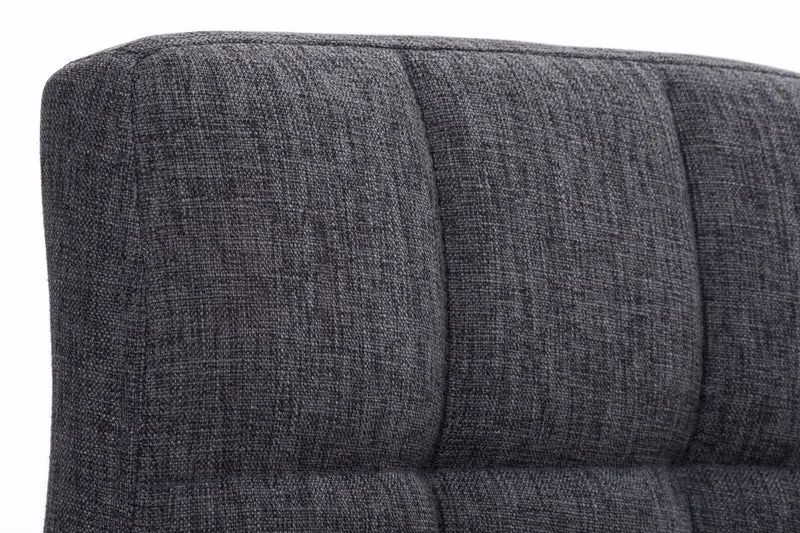 Tabouret de bar x1 avec repose-pieds hauteur réglable design moderne en tissu gris clair 10_0000052