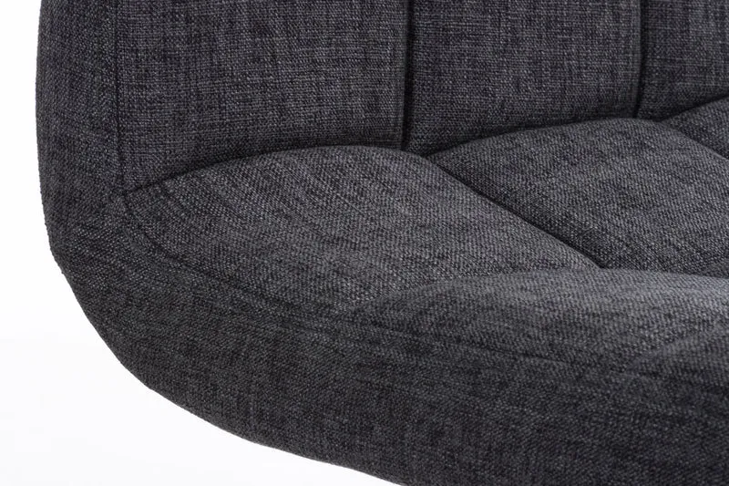 Tabouret de bar x1 avec repose-pieds hauteur réglable design moderne en tissu gris clair 10_0000052