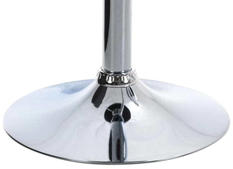 Lot de 2 tabourets de bar design rétro moderne surpiqûres carrées en tissu gris et métal chromé 10_0006728