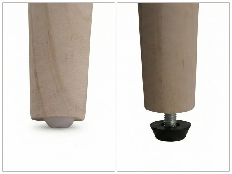 Buffet 160 cm effet noyer foncé 4 portes avec inserts en cannage poly-rotin style rétro scandinave pieds en bois naturel 04_0008841