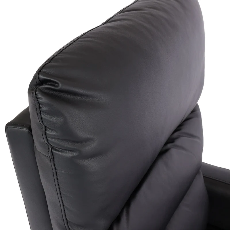 Fauteuil relax électrique fonction relevage 3 positions inclinable similicuir noir 04_0010416