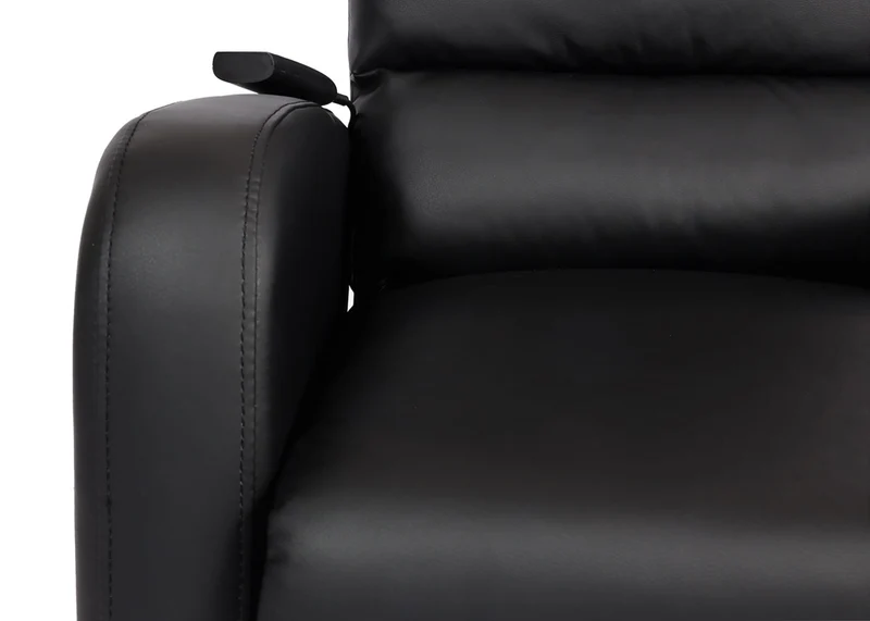 Fauteuil relax électrique fonction relevage 3 positions inclinable similicuir noir 04_0010416