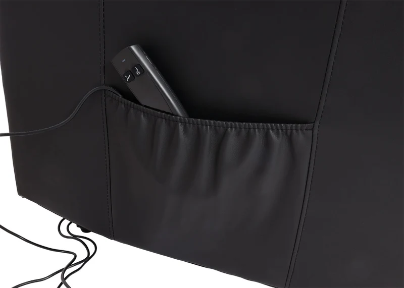 Fauteuil relax électrique fonction relevage 3 positions inclinable similicuir noir 04_0010416