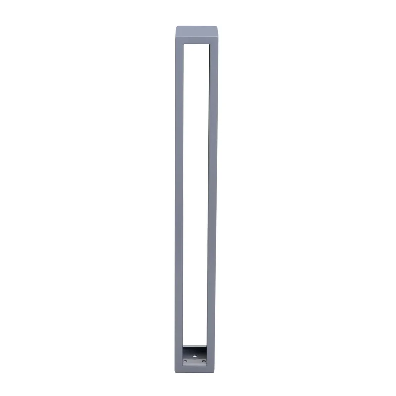 Arceau de stationnement vélo en acier galvanisé thermolaqué gris 87 cm support d’appui pour 1 à 2 vélos fixation au sol incluse 04_0010449
