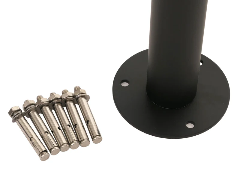 Arceau de stationnement vélo 120x70 cm en acier thermolaqué anthracite support d’appui et d’attache pour 1 à 2 vélos intérieur extérieur 04_0010062