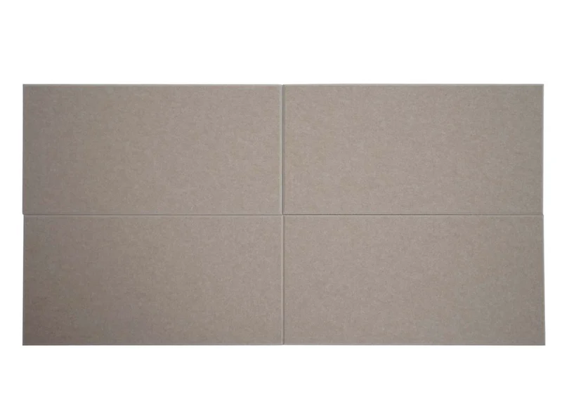 Lot de 6 panneaux acoustiques muraux 60x30 cm 1 m² isolation phonique fixation adhésive coloris brun clair 04_0010302
