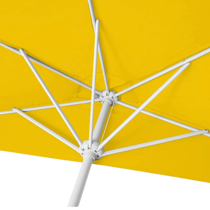 Parasol demi-rond 270 cm jaune uv 50+ avec pied inclus pour balcon et terrasse 04_0010353