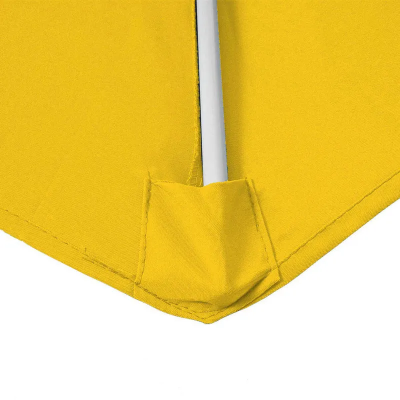 Parasol demi-rond 270 cm jaune uv 50+ avec pied inclus pour balcon et terrasse 04_0010353
