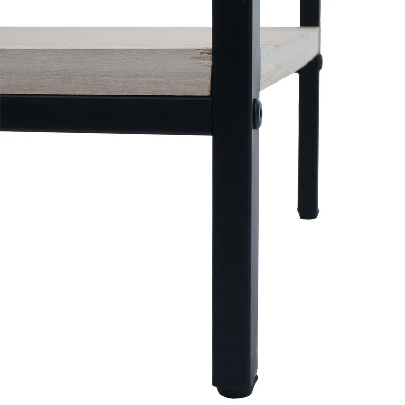 Table de nuit en bois pratique avec tiroir et espace de rangement 59 x 43 x 36 cm en paulownia naturel 04_0009734