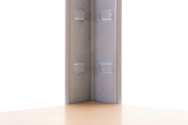 Etagère galvanisée pour charges lourdes en métal 4 niveaux blanc 160x60x180cm ETA10072