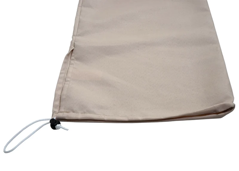 Housse de protection pour parasol en polyester 185 x 31,5 x 23 cm pratique et légère style épuré en crème 04_0010322