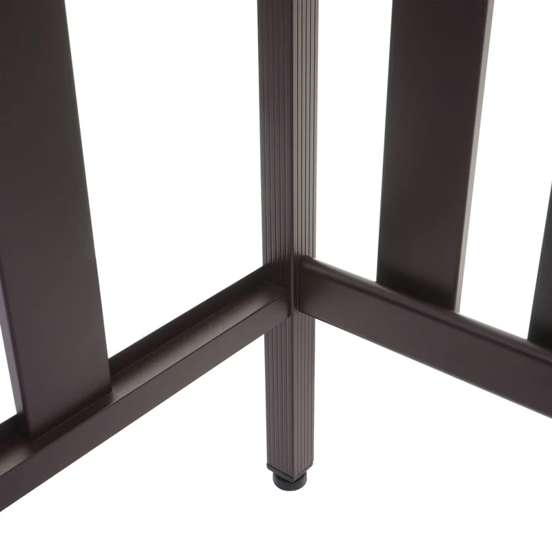 Cache climatiseur pompe à chaleur abri de protection avec étagère 80x90x39 cm en aluminium marron 04_0010411