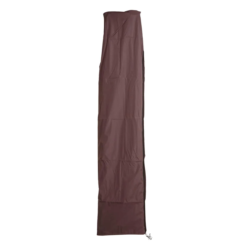 Housse de protection pour parasol déporté jusqu’à 3,5 m housse imperméable avec fermeture zippée marron 04_0010570