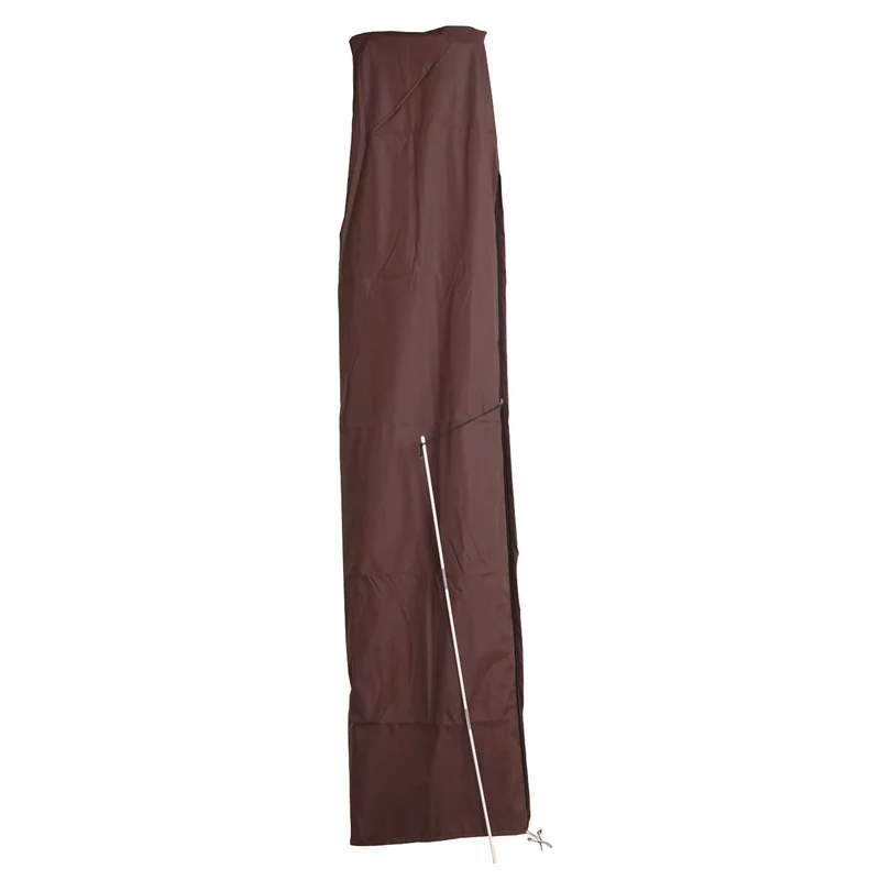 Housse de protection pour parasol déporté jusqu’à 3,5 m housse imperméable avec fermeture zippée marron 04_0010570