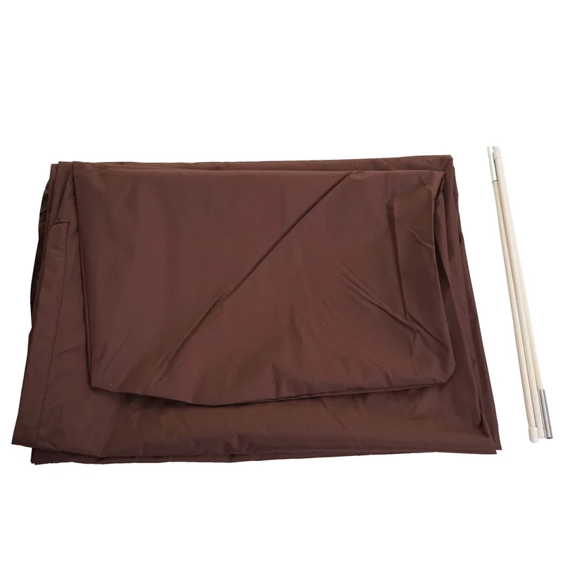 Housse de protection pour parasol déporté jusqu’à 3,5 m housse imperméable avec fermeture zippée marron 04_0010570