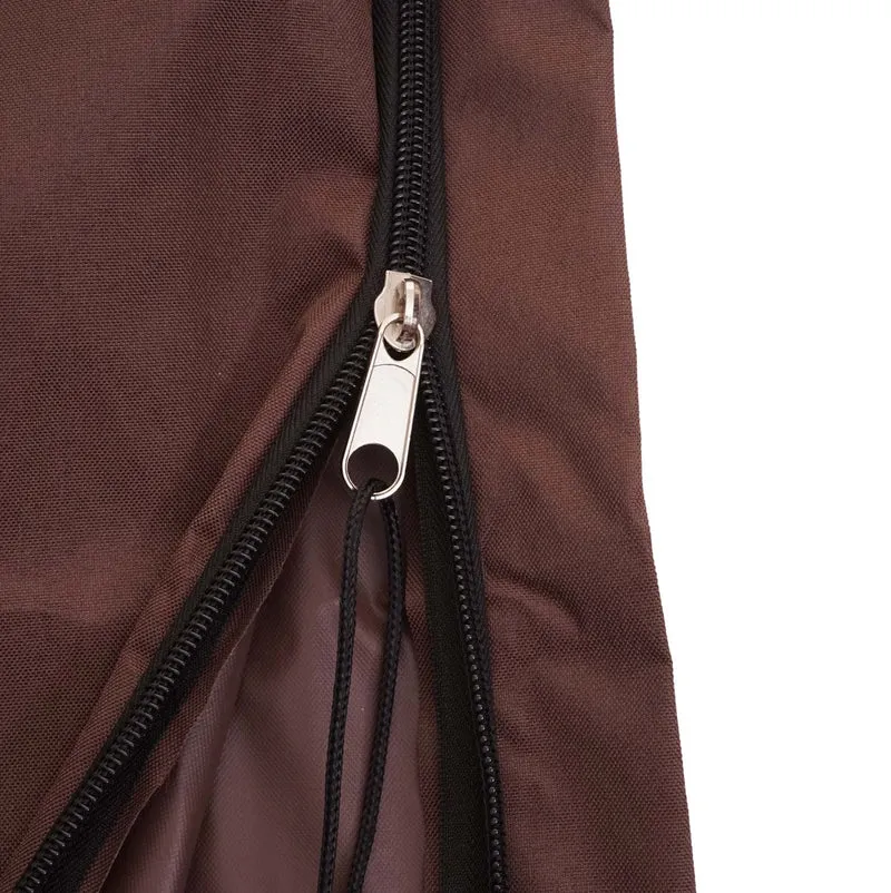 Housse de protection pour parasol déporté jusqu’à 3,5 m housse imperméable avec fermeture zippée marron 04_0010570