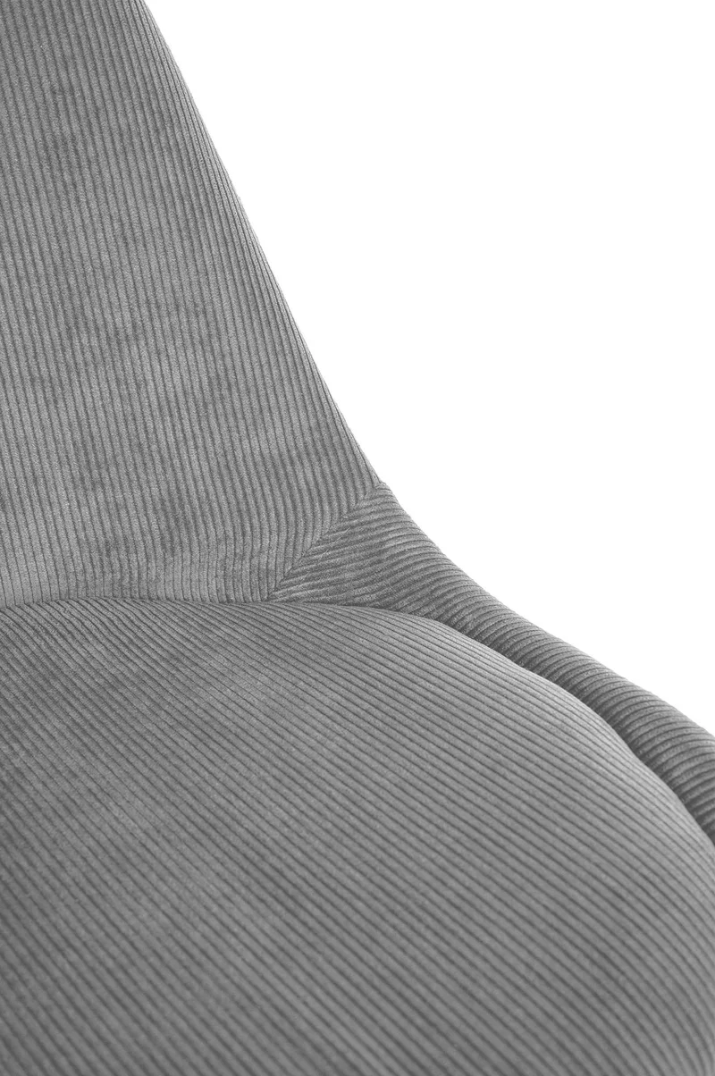 Lot de 4 chaises de salle à manger style scandinave en velours côtelé gris CDS10392