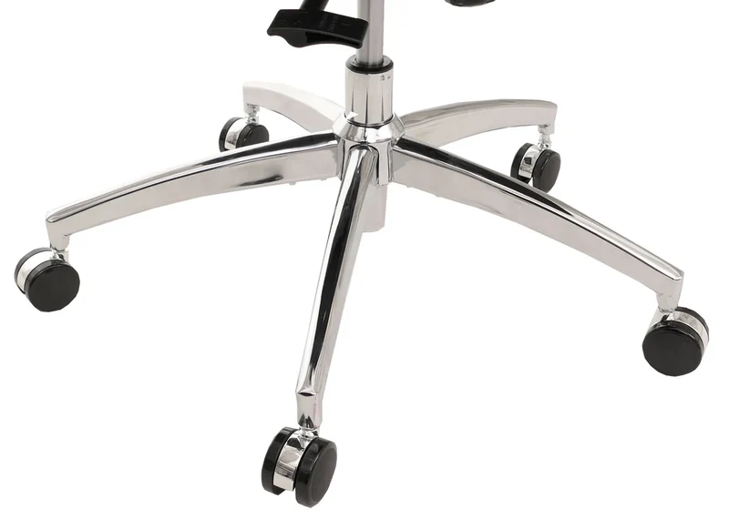 Chaise de bureau ergonomique soutien lombaire réglable appui-tête et accoudoirs ajustables mécanisme 3 positions 360° dossier maille noir 04_0009440