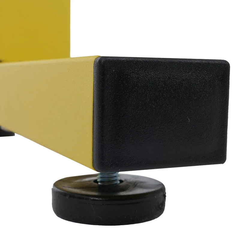 Barrière de sécurité extensible grille accordéon mobile 103 x 35-300 cm en aluminium jaune et noir 04_0008749